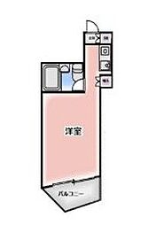 都営浅草線 押上駅 徒歩4分の賃貸マンション 3階ワンルームの間取り