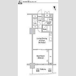 JR常磐線 三河島駅 徒歩5分の賃貸マンション 7階1LDKの間取り