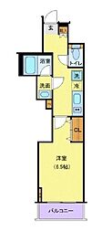 ジェノヴィア御徒町スカイガーデン 1Kの間取図画像