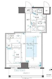 ZOOM浅草WEST 1LDKの間取図画像