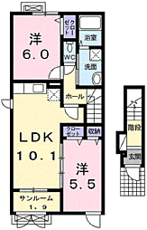 アンジール ハーネ 2階