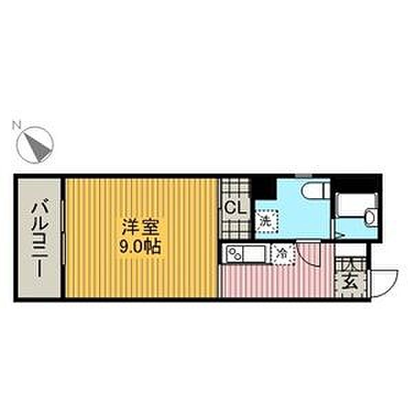 レディース徳川 7A｜愛知県名古屋市東区徳川２丁目(賃貸マンション1R・7階・24.00㎡)の写真 その2