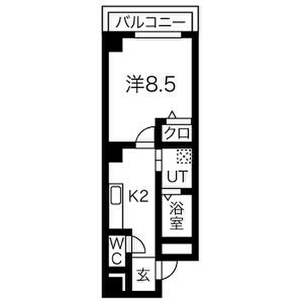 第94プロスパービル 401｜愛知県名古屋市中区上前津１丁目(賃貸マンション1K・4階・30.20㎡)の写真 その2