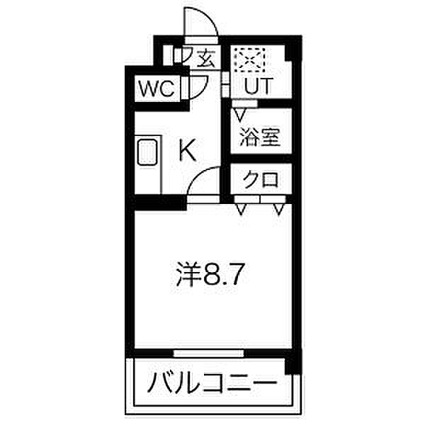 Y.S.ハイツ万代 205｜愛知県名古屋市西区万代町１丁目(賃貸マンション1K・2階・29.01㎡)の写真 その2