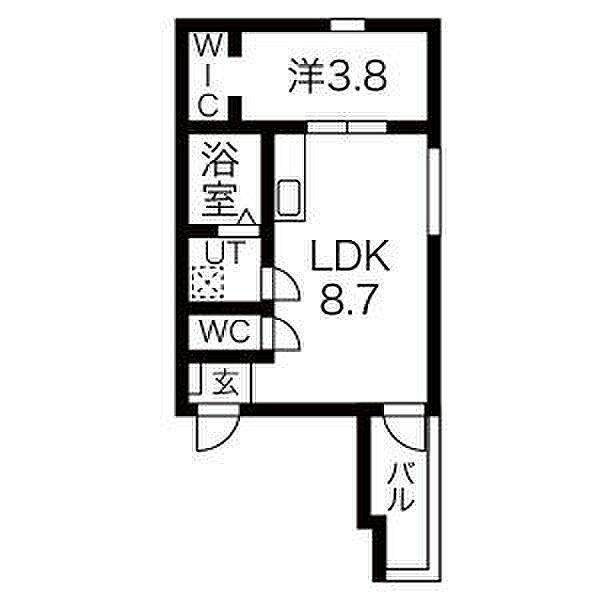 Fiz中村公園 302｜愛知県名古屋市中村区押木田町１丁目(賃貸アパート1LDK・3階・29.48㎡)の写真 その2