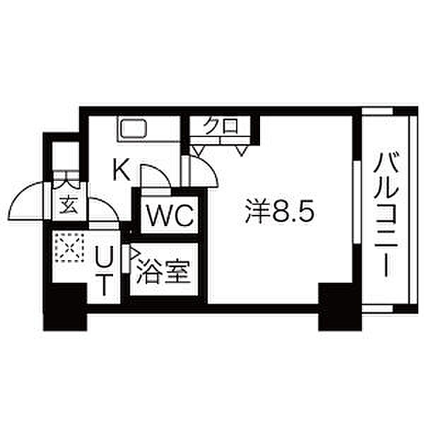 レジデンシア泉 1102｜愛知県名古屋市東区泉３丁目(賃貸マンション1K・11階・28.56㎡)の写真 その2