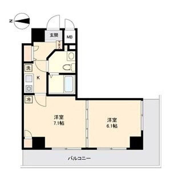 La　Douceur新栄 1304｜愛知県名古屋市中区新栄１丁目(賃貸マンション2K・13階・33.87㎡)の写真 その2