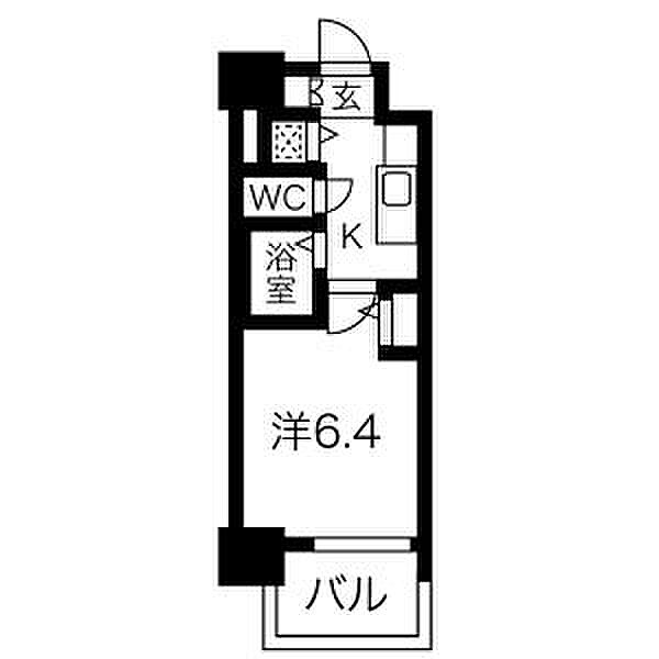 プレサンス名古屋STATIONビジュ 701｜愛知県名古屋市西区名駅２丁目(賃貸マンション1K・7階・21.97㎡)の写真 その2