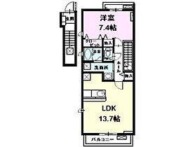 ソレイユ 203 ｜ 愛知県名古屋市西区清里町（賃貸アパート1LDK・2階・52.31㎡） その2