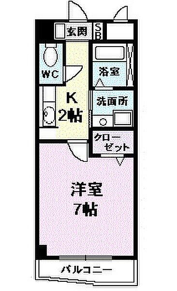 プラシードカーサ 205｜愛知県名古屋市西区清里町(賃貸マンション1K・2階・24.96㎡)の写真 その2