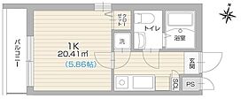 HK2 west 2203 ｜ 愛知県名古屋市西区栄生２丁目（賃貸マンション1K・2階・20.41㎡） その2