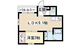 REGALEST大幸 302 ｜ 愛知県名古屋市東区大幸３丁目（賃貸アパート1LDK・3階・30.90㎡） その2