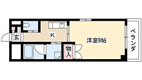 鹿乃子ビル 201 ｜ 愛知県名古屋市南区内田橋２丁目（賃貸マンション1K・2階・28.03㎡） その2