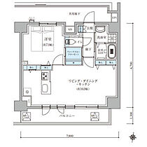 TENAS瑞穂通 1202 ｜ 愛知県名古屋市瑞穂区瑞穂通３丁目（賃貸マンション1LDK・12階・51.58㎡） その2