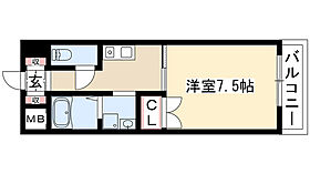 マルキース川名 402 ｜ 愛知県名古屋市昭和区川原通８丁目（賃貸マンション1K・4階・24.50㎡） その2