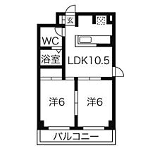 H・I ビル 707 ｜ 愛知県名古屋市中川区松重町（賃貸マンション2LDK・7階・41.85㎡） その2