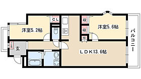 ヴィエント朝日ヶ丘 2A ｜ 愛知県名古屋市名東区朝日が丘（賃貸マンション2LDK・2階・54.54㎡） その2