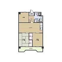 第2信栄ハイツ 1C ｜ 愛知県名古屋市名東区宝が丘（賃貸マンション3LDK・1階・66.36㎡） その2