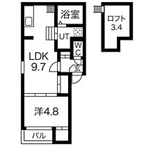 ラメールI 201 ｜ 愛知県名古屋市千種区豊年町（賃貸アパート1LDK・2階・35.00㎡） その2