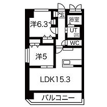 Lotus覚王山 6-B ｜ 愛知県名古屋市千種区姫池通３丁目（賃貸マンション2LDK・6階・59.85㎡） その2