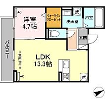 コンフォール白菊 302 ｜ 愛知県名古屋市西区枇杷島３丁目（賃貸アパート1LDK・3階・43.85㎡） その2