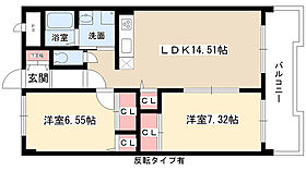 Ｙ’ｓ ｈｏｕｓｅ II 106 ｜ 愛知県長久手市武蔵塚（賃貸マンション2LDK・1階・65.50㎡） その2