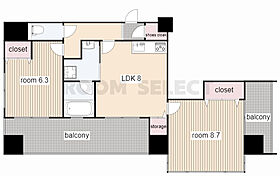 さくらHills NAGOYA WEST 1003 ｜ 愛知県名古屋市中川区八田町（賃貸マンション2LDK・10階・53.77㎡） その2