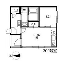 ケーアンドケー 302 ｜ 愛知県名古屋市中村区長筬町１丁目（賃貸アパート1LDK・3階・30.84㎡） その2