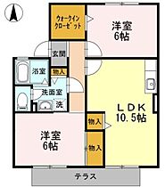 ハイツ珠輝　A 101 ｜ 愛知県名古屋市中川区戸田４丁目（賃貸アパート2LDK・1階・55.24㎡） その2