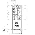 S-RESIDENCE亀島駅前asent2階6.9万円