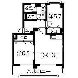 間取図画像 2LDK