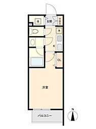 ブランシエスタ東別院 7階1Kの間取り