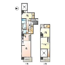 M’s Ark Hisaya-odori 13階2SLDKの間取り