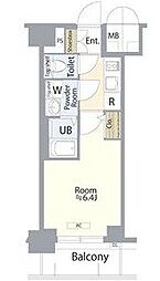 エスリード鶴舞グランパークス 11階1Kの間取り