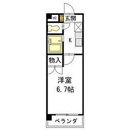 間取図画像 1K