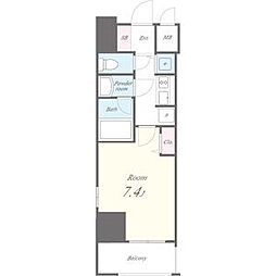 セイワパレス丸の内駅前プレミア 7階1Kの間取り