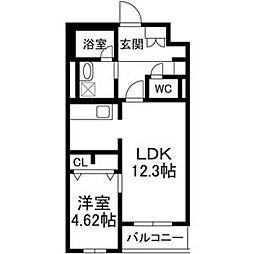 間取図画像 1LDK