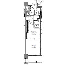 S-RESIDENCE上社aureate(オリート) 3階2Kの間取り