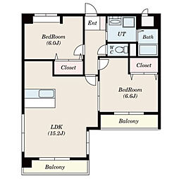 S-FORT西郊通　トランクルーム空き出ました 3階2LDKの間取り