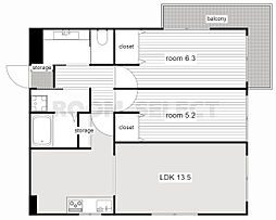 コーポやすり苑 3階