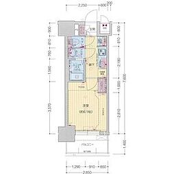 プレサンス太閤通駅前デュプル 804 8階1Kの間取り