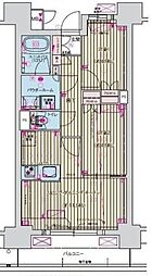 プレサンス名駅南ブリエ 1209 12階2LDKの間取り