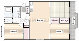 間取図画像 3LDK