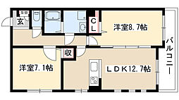 間取図画像 2LDK