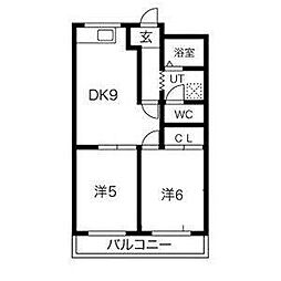 間取図画像 2DK