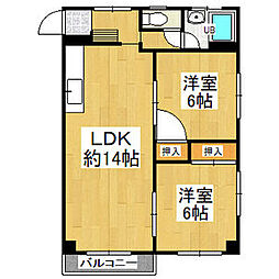 間取図画像 2LDK