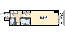 プロビデンスHAST守山 8階1Kの間取り