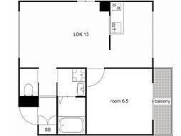 アークプラッツ 5階1LDKの間取り