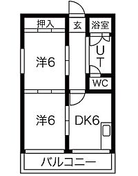 間取図画像 2DK