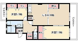 間取図画像 2LDK